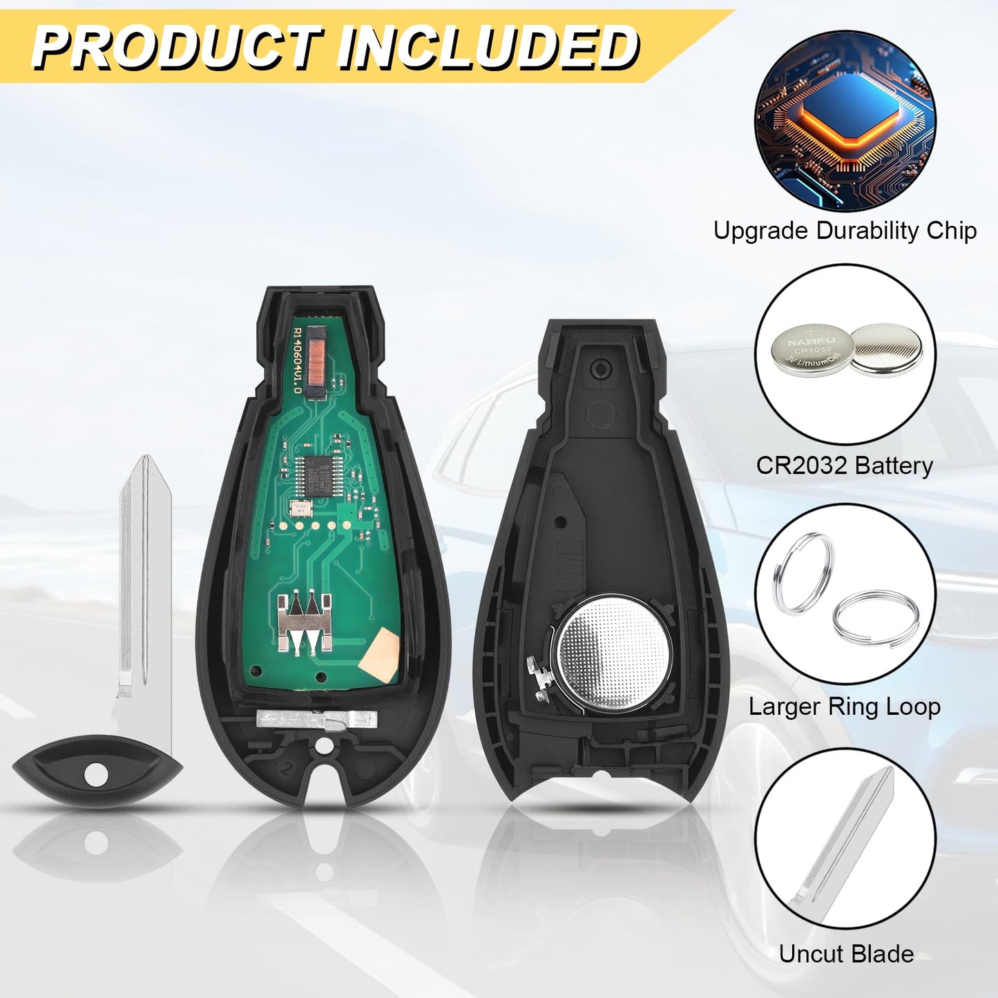 Vurkcy Key Fob Replacement For 2008-2020 Dodge Grand Caravan/ 2008-2016 Chrysler Town And Country Car Keyless Entry Remote Contr