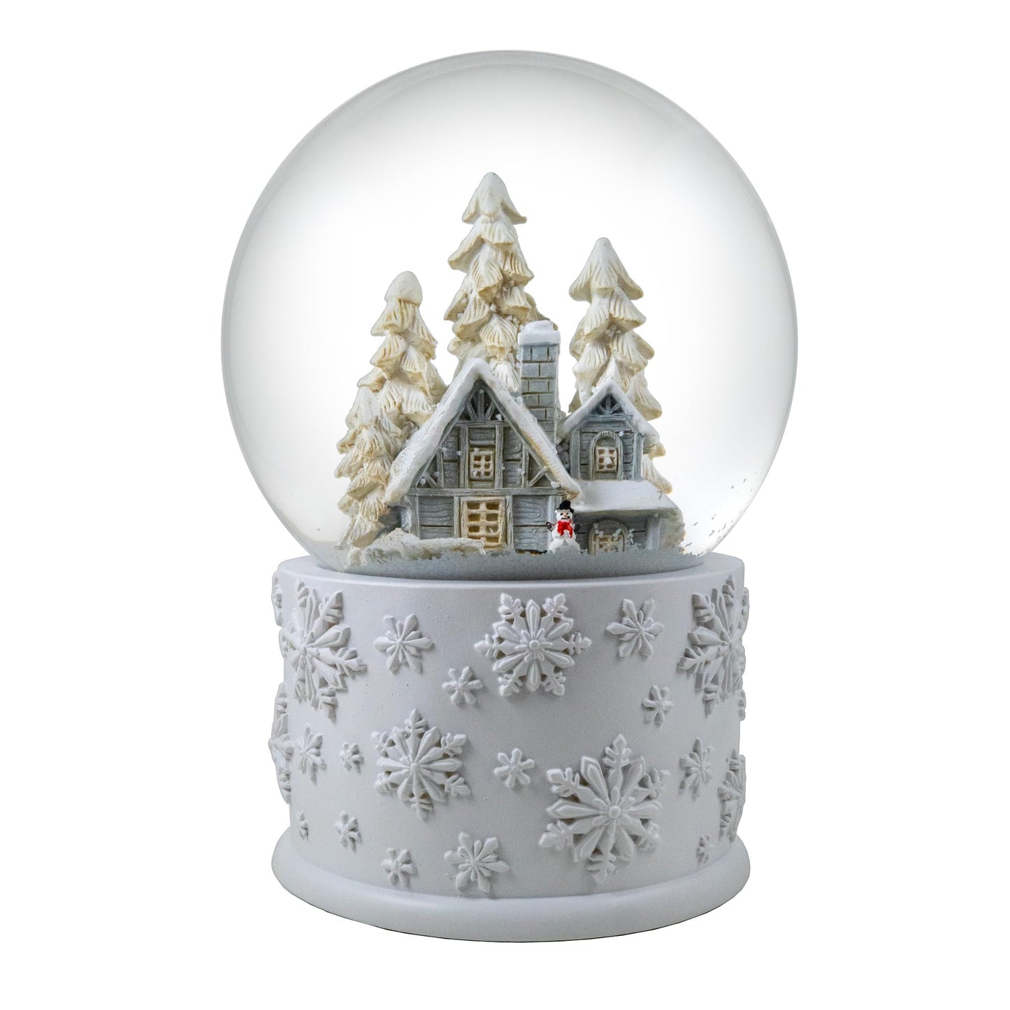 120mm Snowy White Home Scene Snow Globe by The San Francisco Music Box Company