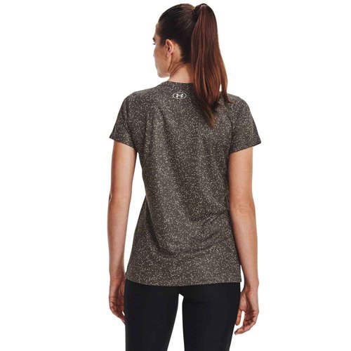 Under Armour - Womens Tech Nova SSC T-Shirt, Color Fresh Clay/Tin/Metallic Silver (176), Size: Small