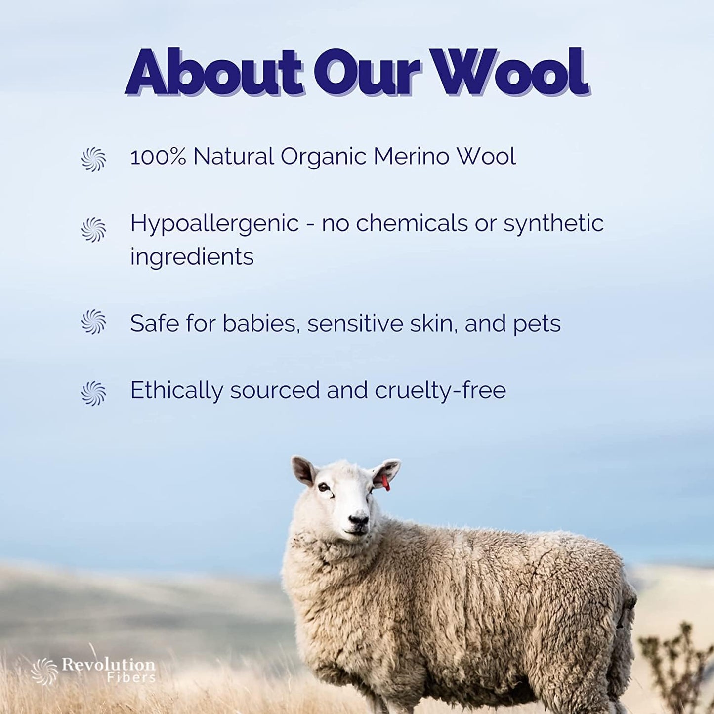 Revolution Fibers Merino Wool Combed Top | 1 lb Premium Wool Roving | 22 Micron, Best Merino Wool for Spinning, Tapestry, Needle Felting, Big Yarn Roving and Wall Hangings (Antique Yellow)