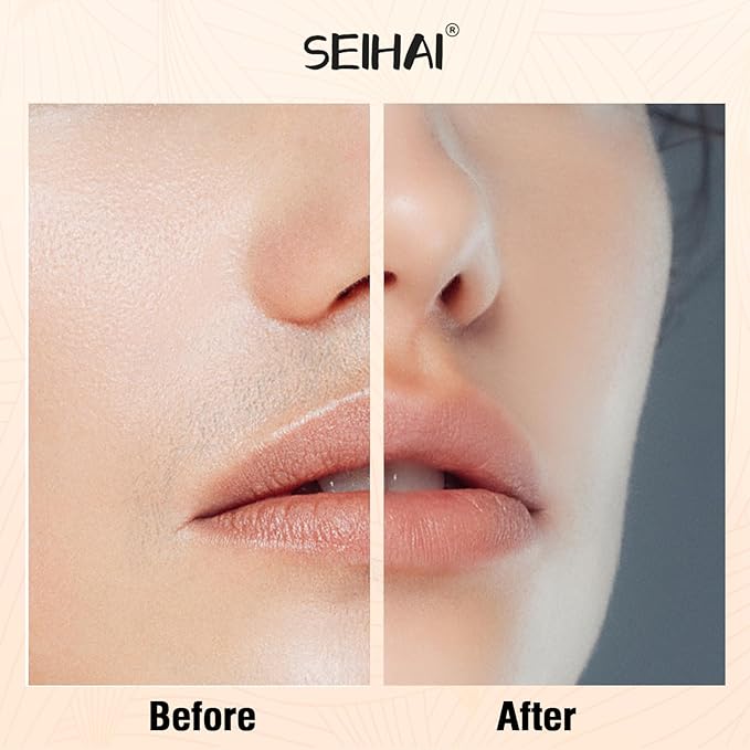 Facial Hair Removal for Women(Luxury), Hair Removal Device, Rechargeable Hair Remover/face shavers, Facial Hair Remover for Upper Lip, Chin, Included 4 x Replacement Heads