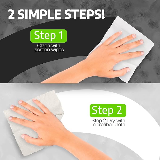 Screen Wipes Individually Wrapped, EOTW Pre-moistened Computer Phone Lens Cleaning Wipes for iPhone iPad Tablet PC Computer LED Screen, Pack of 30