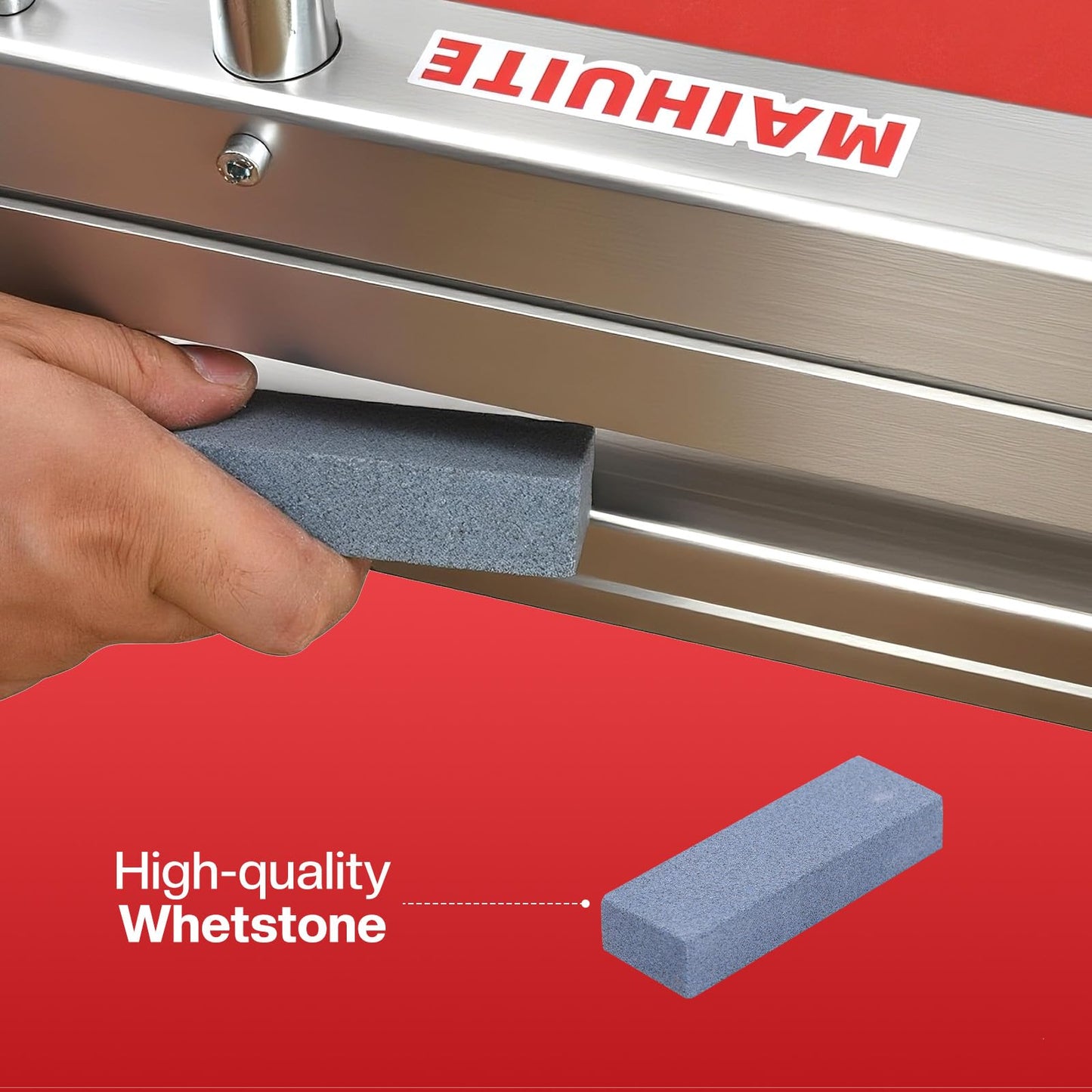 MAIHUITE 10mm Thick Floor Cutter - 13" Pro Vinyl Floor Cutter for LVP, LVT, WPC, SPC, PVC, VCT, Rigid Core Vinyl Flooring - Honing Stone Included - Manual Operation, No Electricity, No Noise