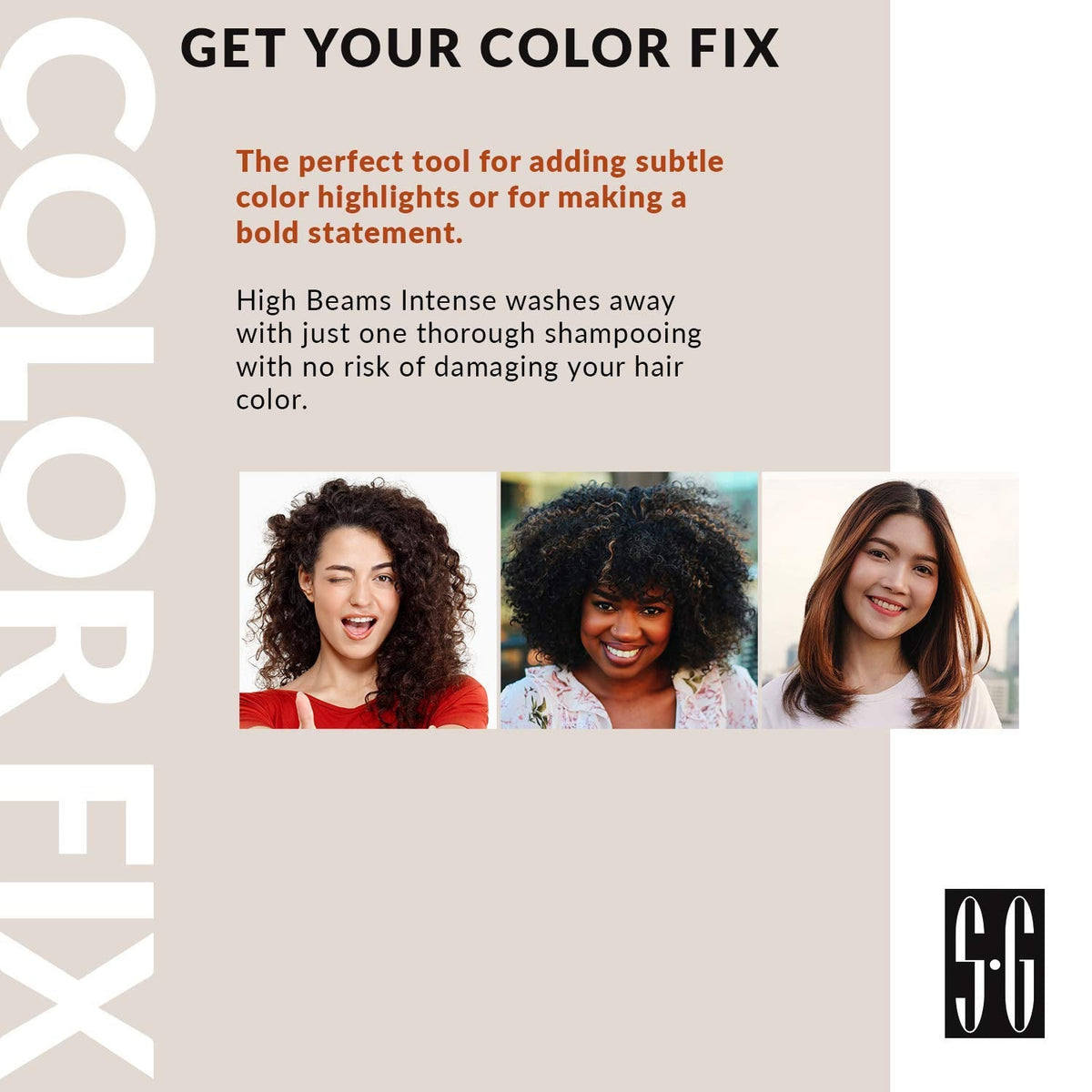 High Beams Intense Spray-On Hair Color -Auburn - 2.7 Oz - Add Temporary Color Highlight to Your Hair Instantly - Great for Strea