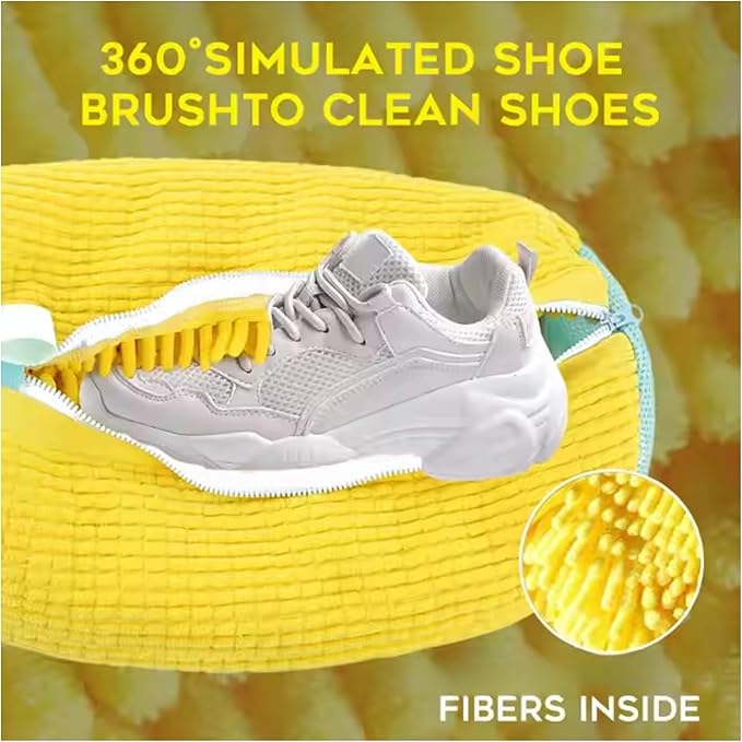 Shoe Washing Bags (2-Pack) – 360° Clean Protection for Sneakers & Delicates, Reusable Mesh Laundry Bags with Hidden Zipper for Washer & Dryer.