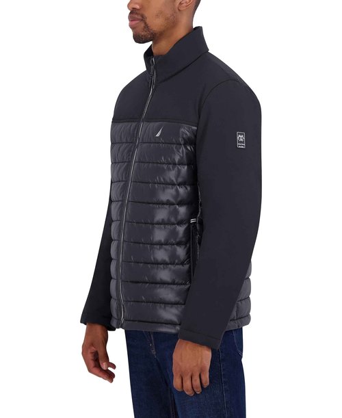Nautica Men's Lightweight Softshell Jacket – Bonded Fleece Lining, Regular, Big & Tall Sizes, Pitch, Small