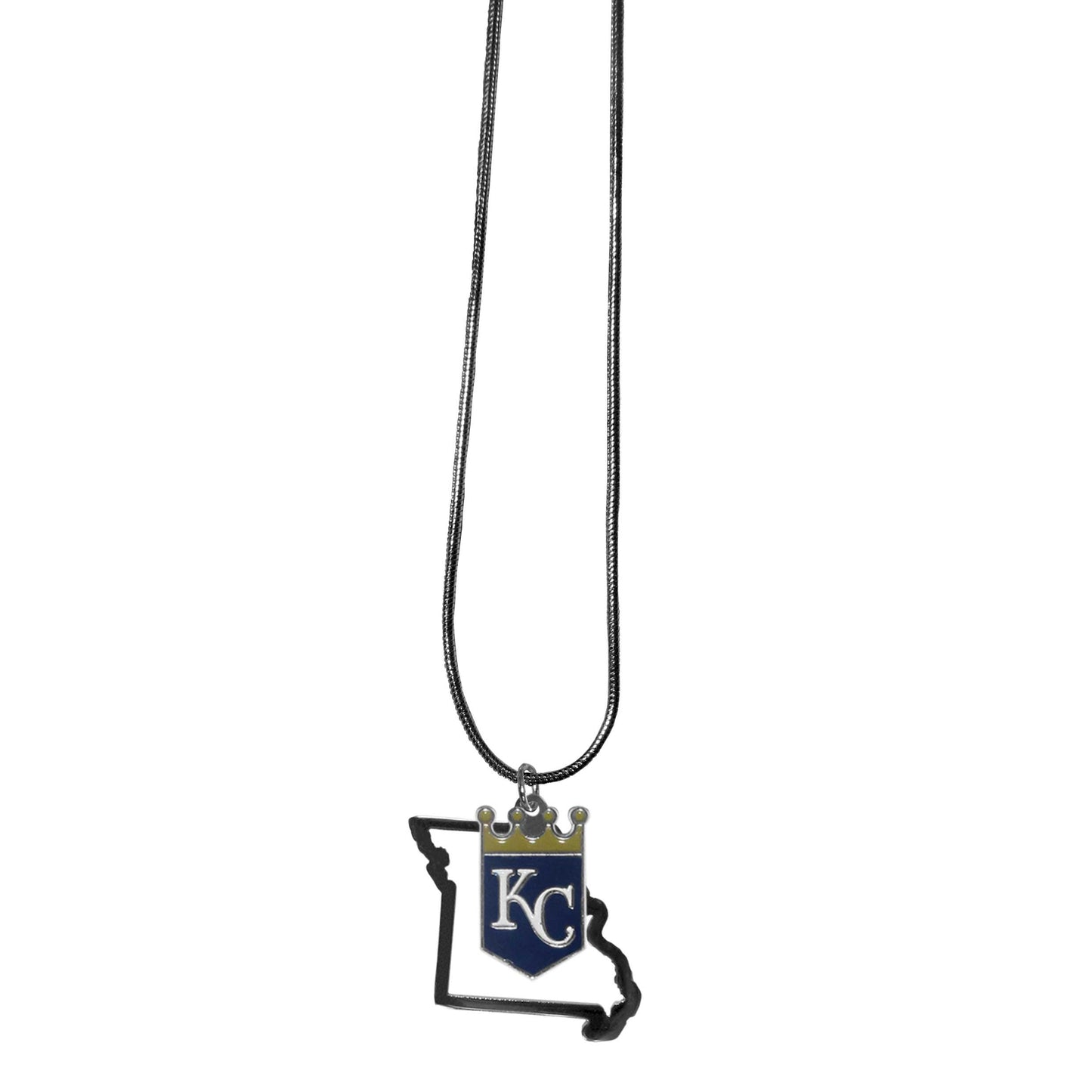 Siskiyou Gifts MLB Kansas City Royals Necklace Chain with State Shape Charm, Team Colors, One Size