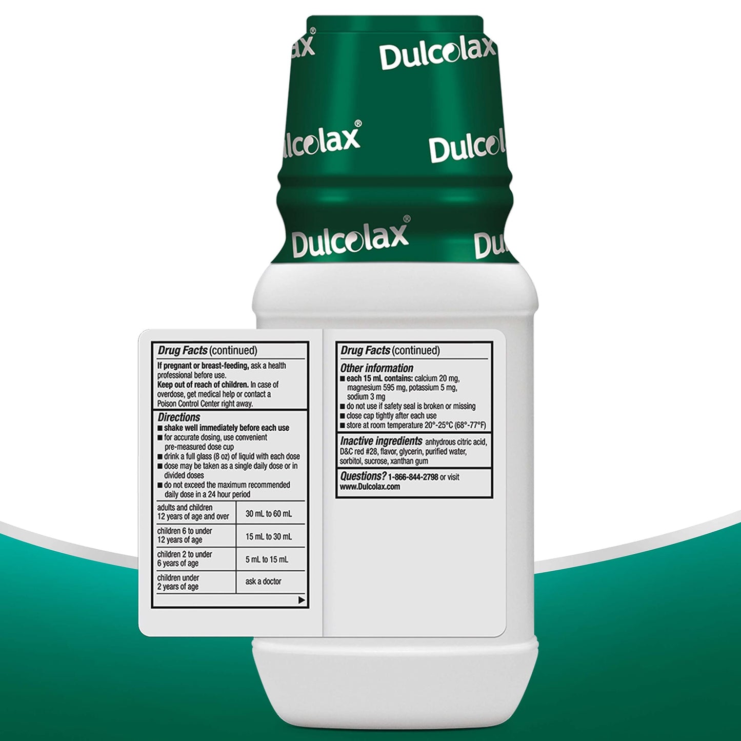 Dulcolax Liquid Laxative, Stimulant Free Laxative for Comfortable Relief, Cherry Flavor, 12 oz. (Pack of 3)