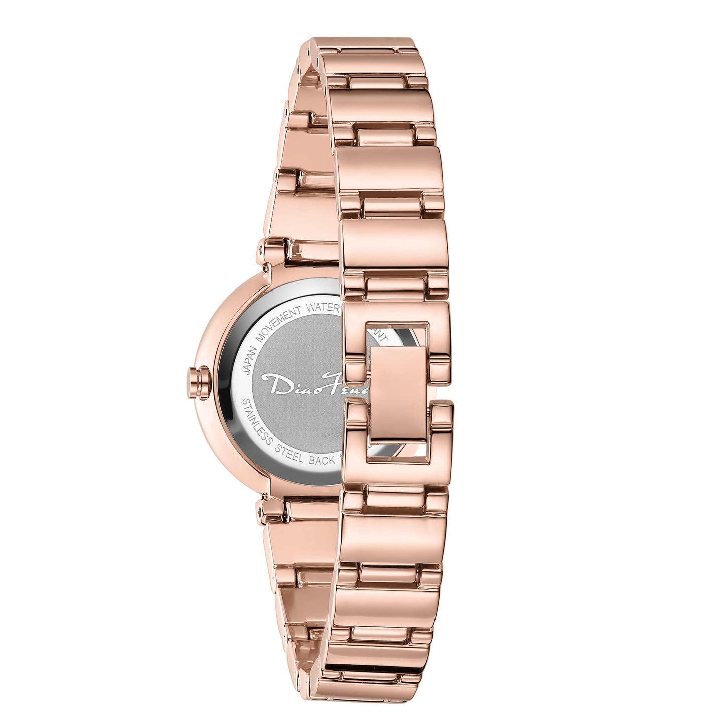 Diaofendi Gold Bracelet Watches for Women Vintage Ladies Quartz Wrist Watches Stainless Steel Band Womens Watch Luxury Tools Included (Rose Gold-Rose face)