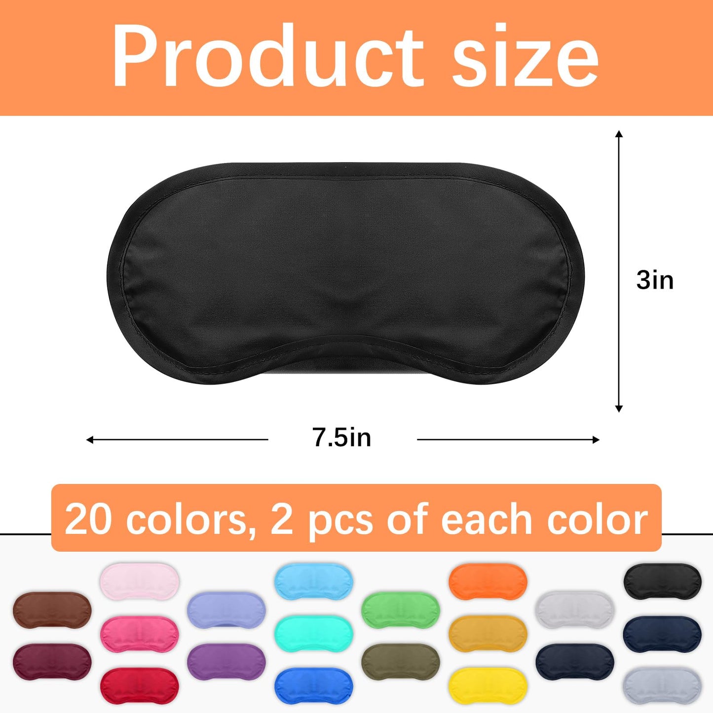 40 Pcs Blindfolds for Party Games, Multi-Color Eye Mask Sleep Masks Bulk with Nose Pad and Adjustable Strap for Women Men 4 Layers Blindfold Sleeping Mask for Team Building