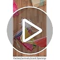 RUBFAC 1020ft 720pcs Colorful Pennant Banner Flags Multicolor Bunting String Triangle Flags Bulk, Garland for Grand Openin...