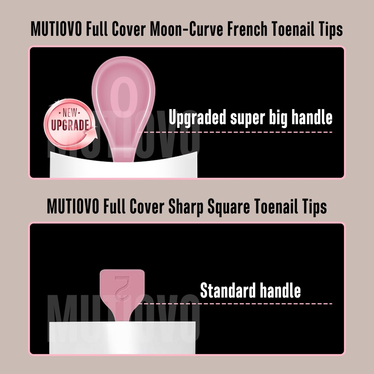 Short Toe Nail Tips White French Tip BERRY PINK Press on with Moon Curve,Soft Gel False Nail Kit,Thick Sharp Square Toenail Exte