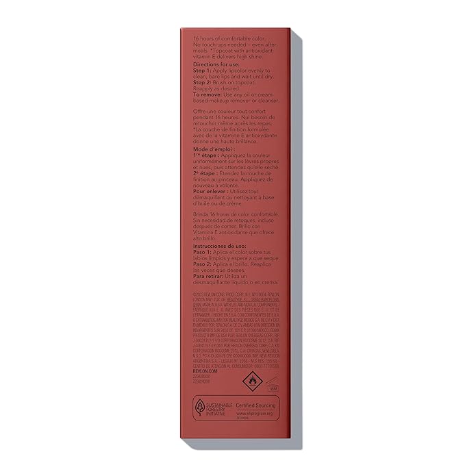 Revlon Liquid Lipstick with Clear Lip Gloss, ColorStay Overtime Lipcolor, Stocking Stuffer for Women, 350 Bare Maximum, 0.07 fl oz