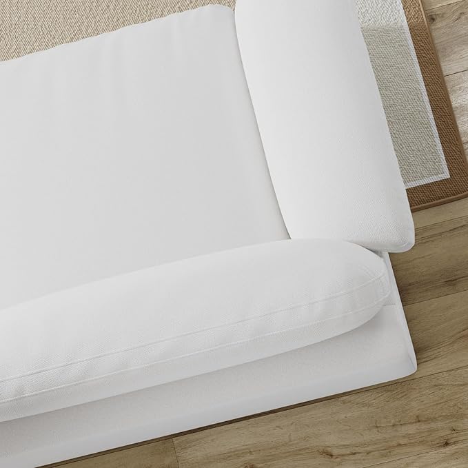 Cloud Sectional Couch, Down Filled Couch, Modular Couches Sofa for Living Room, Minimalist Deep Seat Modern Couches,Sofa Cover Removable,Chenille Fabric (146" 4 Seat)