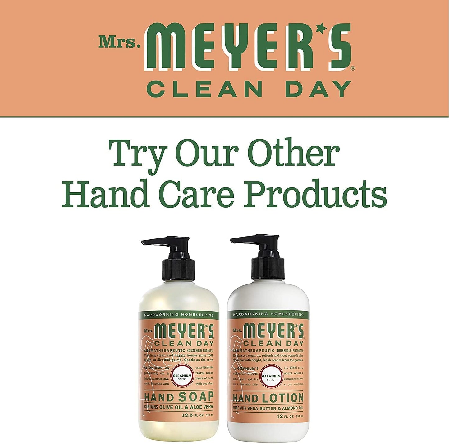 Mrs. Meyer's Liquid Hand Soap Geranium 12.5 Fl Oz.