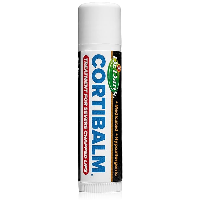 Dr. Dan's Cortibalm-5 pack- for Dry Cracked Lips Healing Lip Balm for Severely Chapped Lips - Designed for Men, Women and Children
