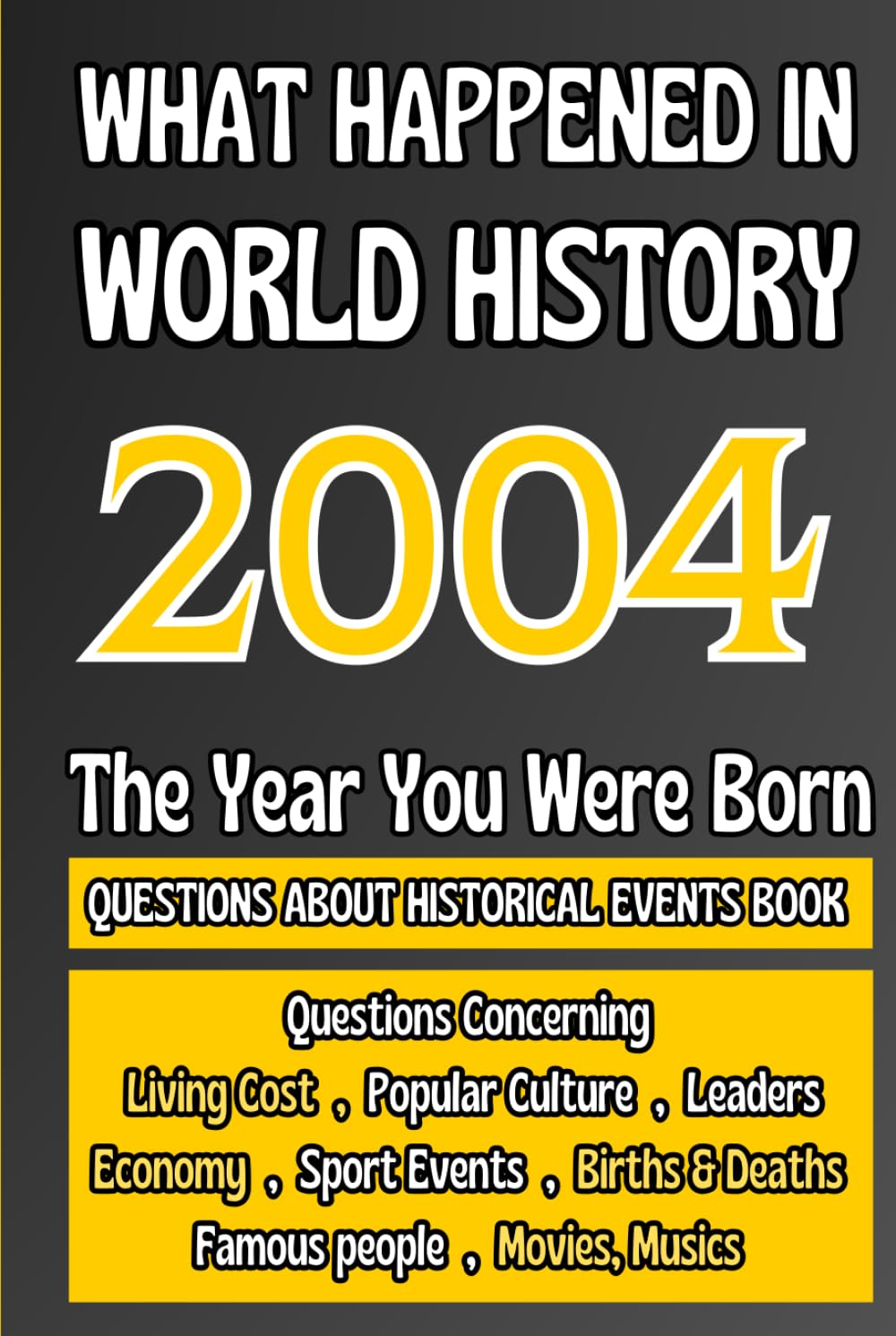 What Happened in World History 2004 The Year You Were Born: Unique Anniversary Gift for People Who Born in 2004 | All Major Historical Events | ... Culture,Famous People,Economy...)
