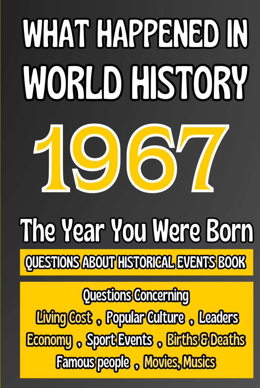 What Happened in World History 1967 The Year You Were Born: Unique Anniversary Gift for People Who Born in 1967 | All Major Historical Events | ... Culture,Famous People,Economy...)