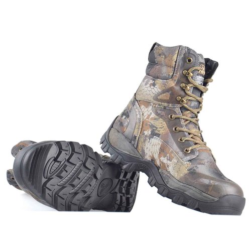 R RUNFUN Men's Hunting Boots Waterproof Hiking Boots Insulated Work Boot, 8" Lightweight Breathable Outdoor Shoes, 400g Insulation(RF2304Gray,Size9)