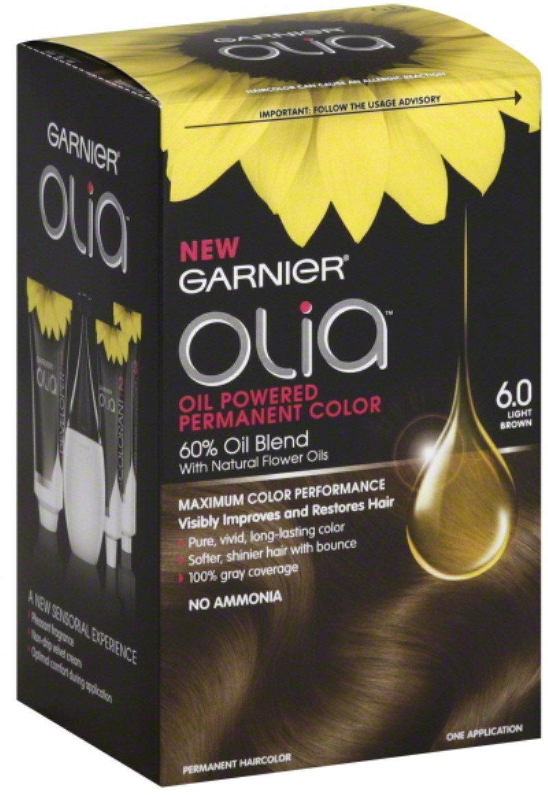 Garnier Olia Oil Powered Permanent Color 6.0 Light Brown 1 Each (Pack of 7)