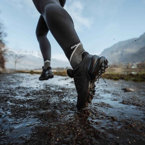 Salomon Women’s Speedcross Trail Running Shoes - Black/Black/Quiet Shade - 5