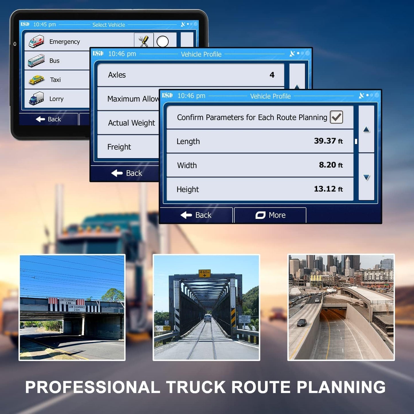 Gps Navigator For Car Truck Rv, 9 Trucker Gps For Semi Truck 2025 Map, Real Voice Spoken Turn-By-Turn Direction Reminding Na