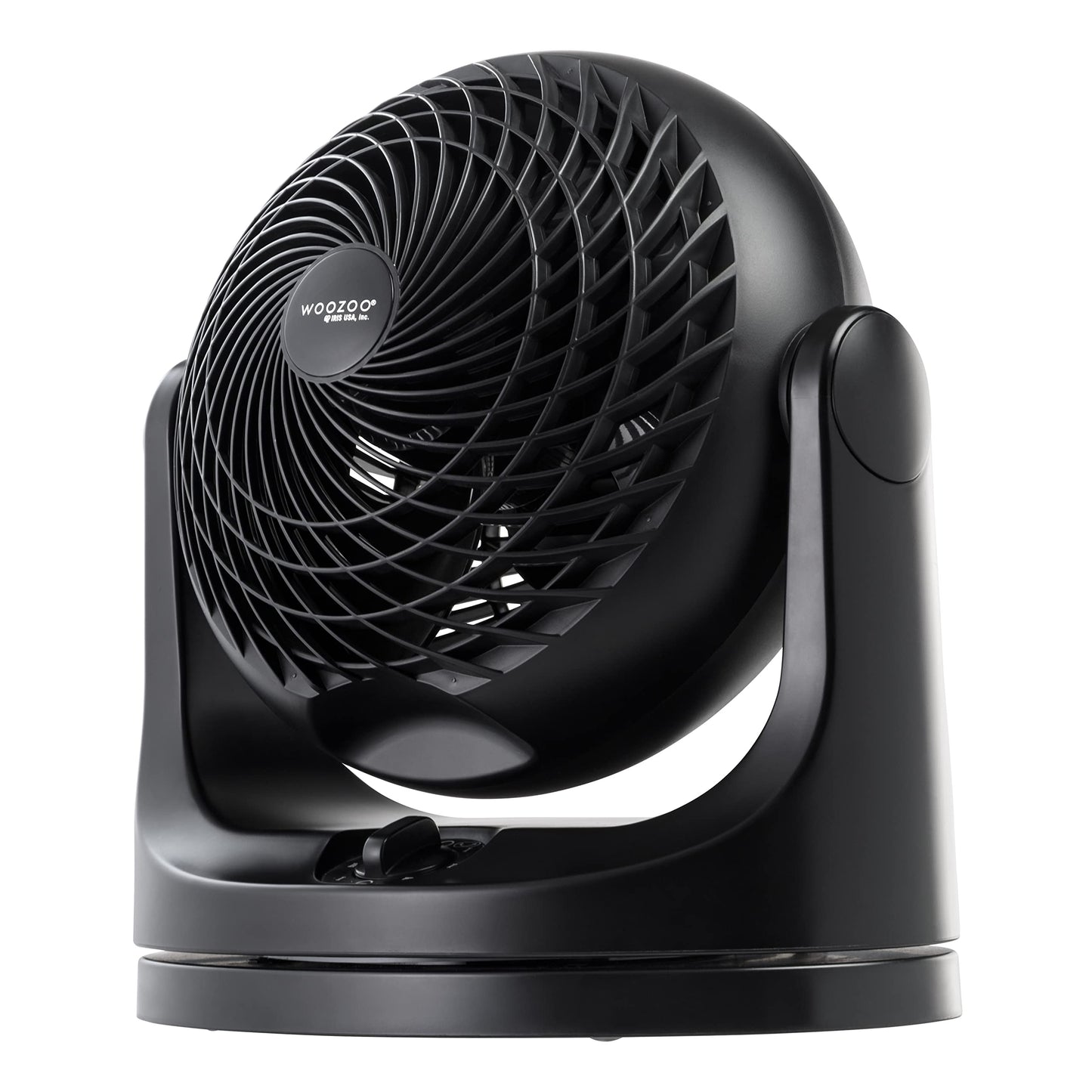 IRIS USA WOOZOO Desk Fan, Oscillating Table Air Circulator, 3 Speeds, 52ft Max Air Distance, 112 Adjustable Tilt, Quiet Motor, S
