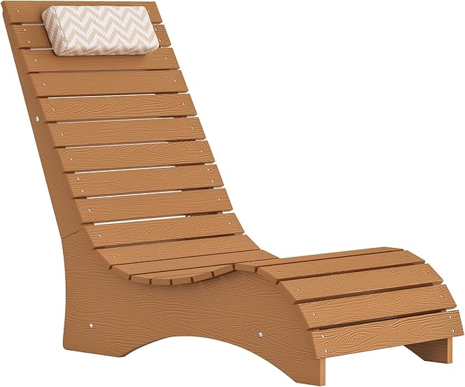 Homenjoy HDPS Pool Lounge Chairs, Use in Pools Lounge Chairs up to 10-Inches of Water, Chaise Chairs with Headrest, Lounge Chair Outdoor, Fade-Resistant Pool Lounger for Deck
