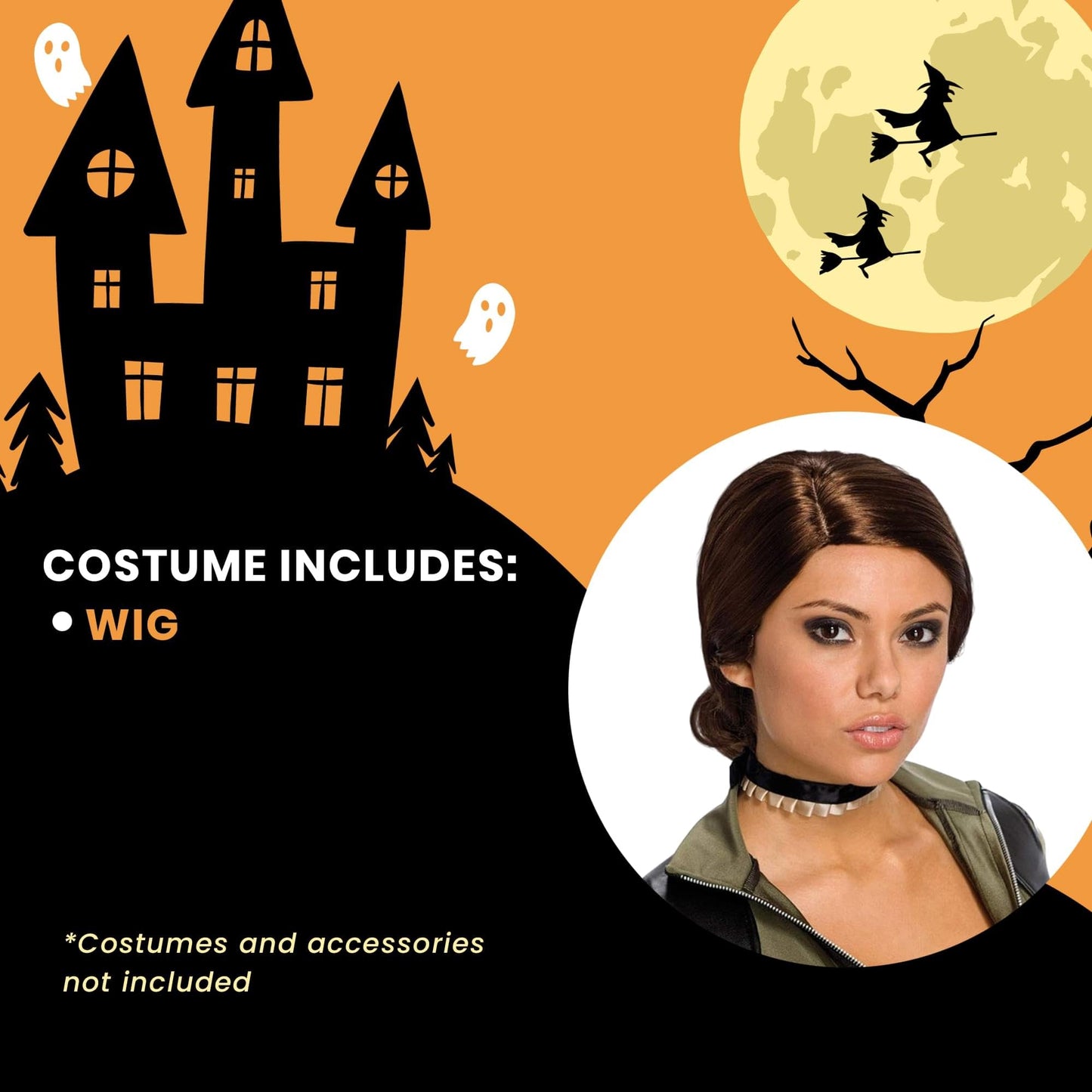 Rubie's Costume Sucker Punch Amber Wig, Brown, One Size