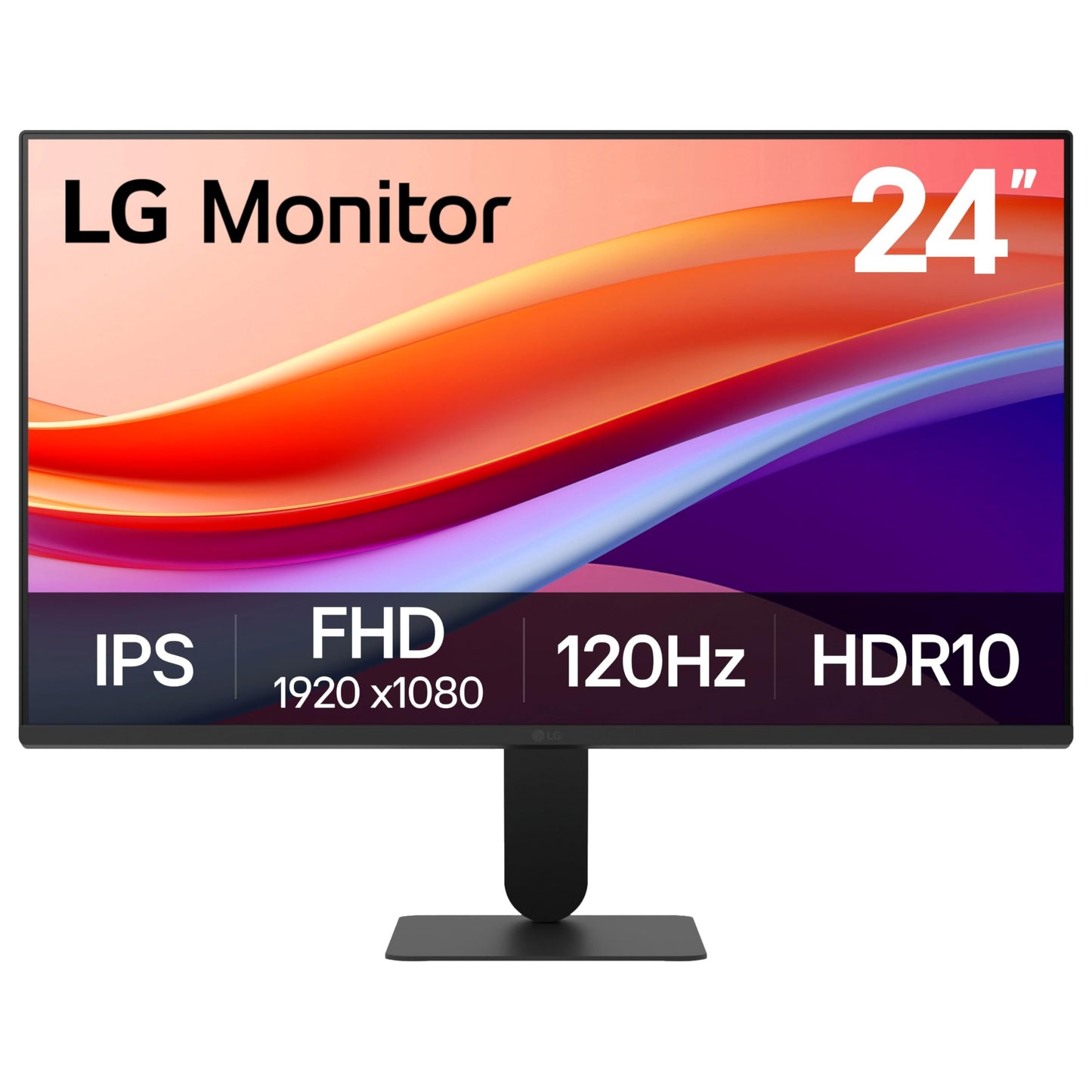 LG 24U411A-B 24-inch Full HD (1920 x 1080) IPS Computer Monitor, 120Hz, HDR10, Reader Mode, Flicker Safe, HDMI, Slim Stand Base,