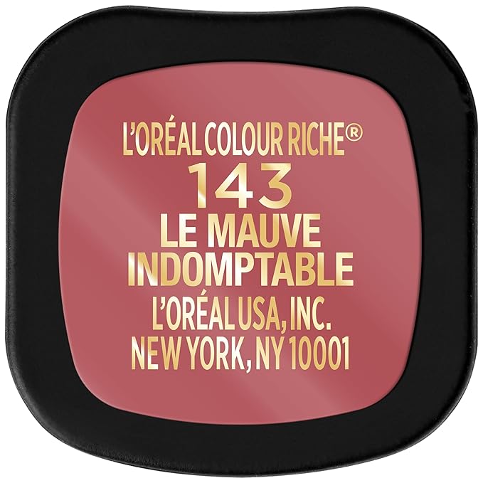 L'Oreal Paris Colour Riche Intense Volume Matte Lipstick, Lip Color Infused with Hyaluronic Acid for up to 16hr All Day Comfort, Le Mauve Indomptable, 0.06 Oz