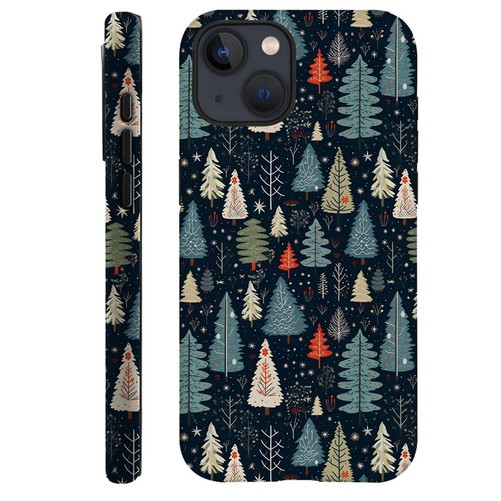 Compatible with iPhone 15 Plus,Durable & Shockproof Phone Case Cover Design - Christmas Tree Aesthetic