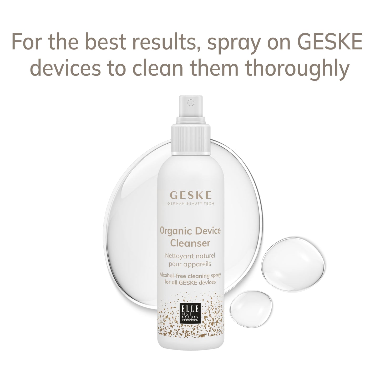 GESKE LED Sonic Full-Body Brush | 9 in 1 | Body Cleansing Brush & Intensive Exfoliator with LED | with SmartSonic Pulsations | E