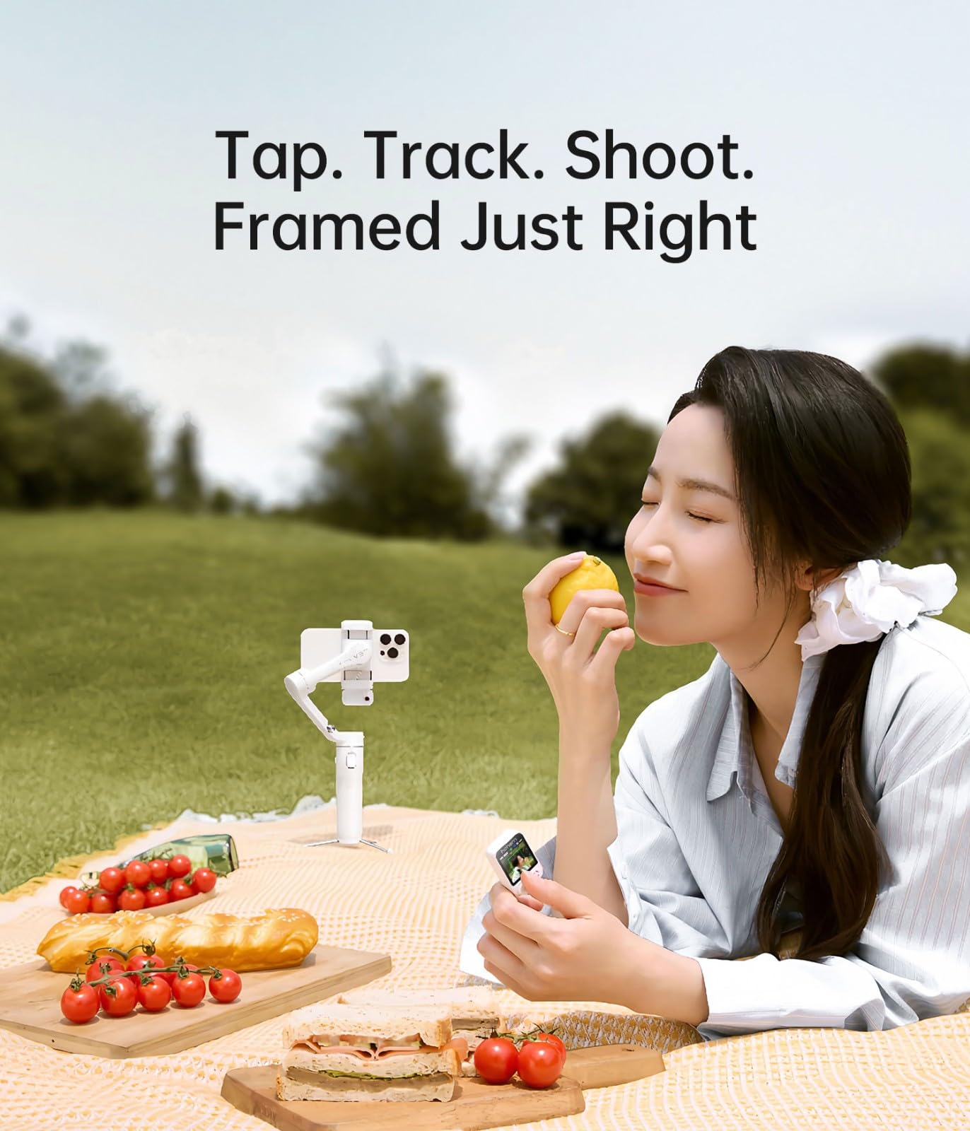 Hohem Isteady V3 Ultra Gimbal Stabilizer For Iphone,Phone Gimbal With Ai Tracking & Fill Light,Built-In Extendable Rod & Tripod,
