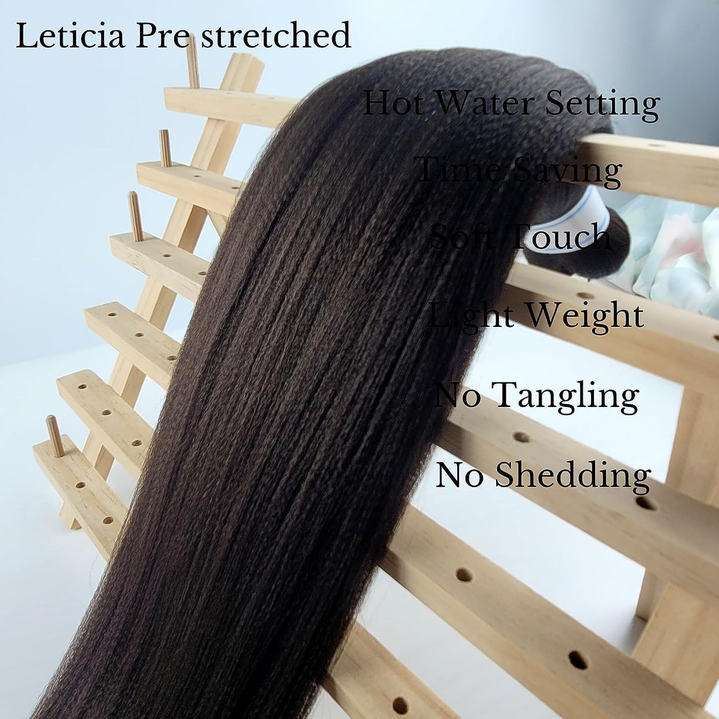 Light Purple Braiding Hair Pre Stretched Knotless Braids Synthetic Yaki Ez Braid Braiding Hair