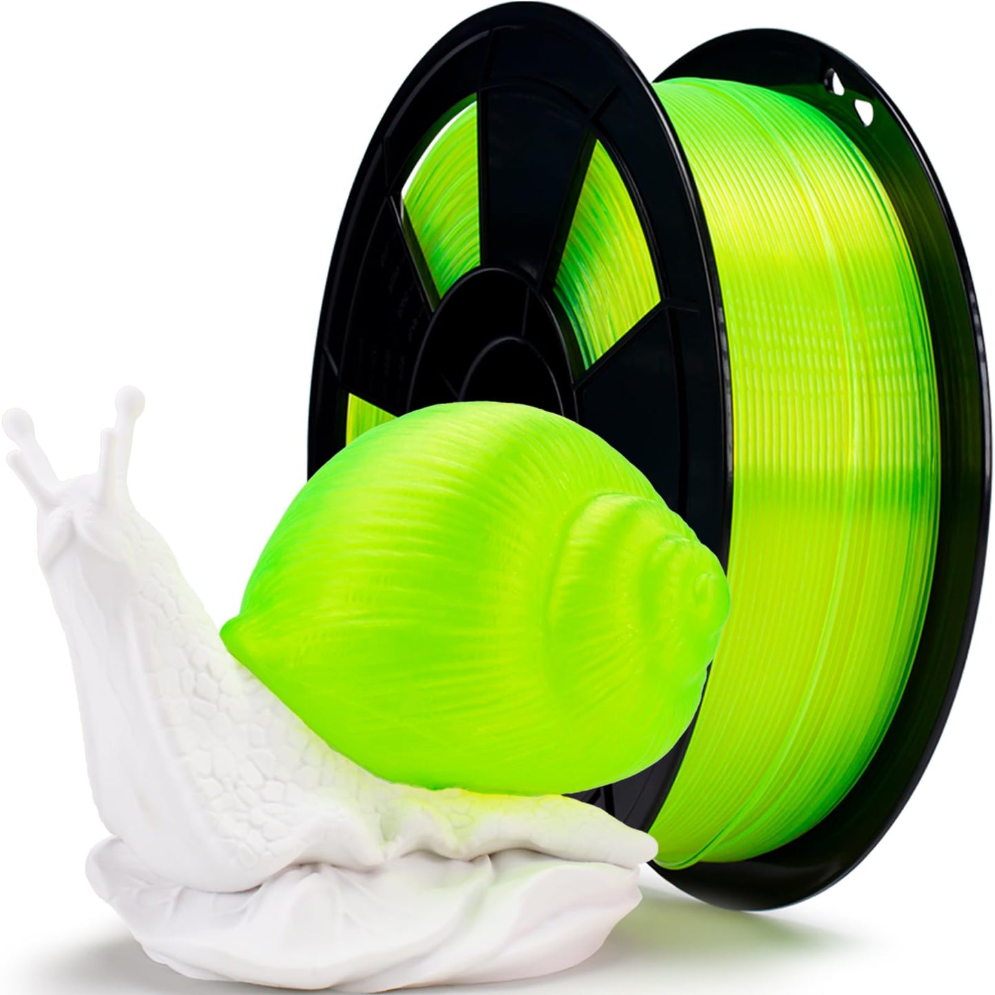 ZIRO PLA 3D Printer Filament, 1.75mm Translucent 3D Printing Filament, Fit for Almost All FDM Printers, 2.2lbs Pure Color Bright
