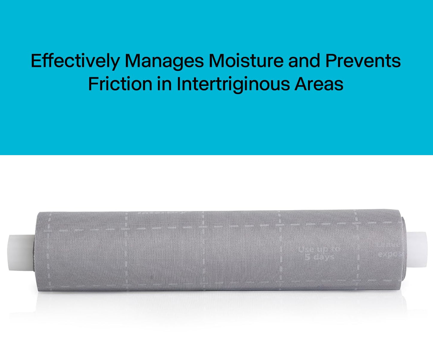 10"x144" Soft, Breathable Fabric Roll with Silver Complex – Ideal for Wound Care, Dressings, and Skin Fold Protection