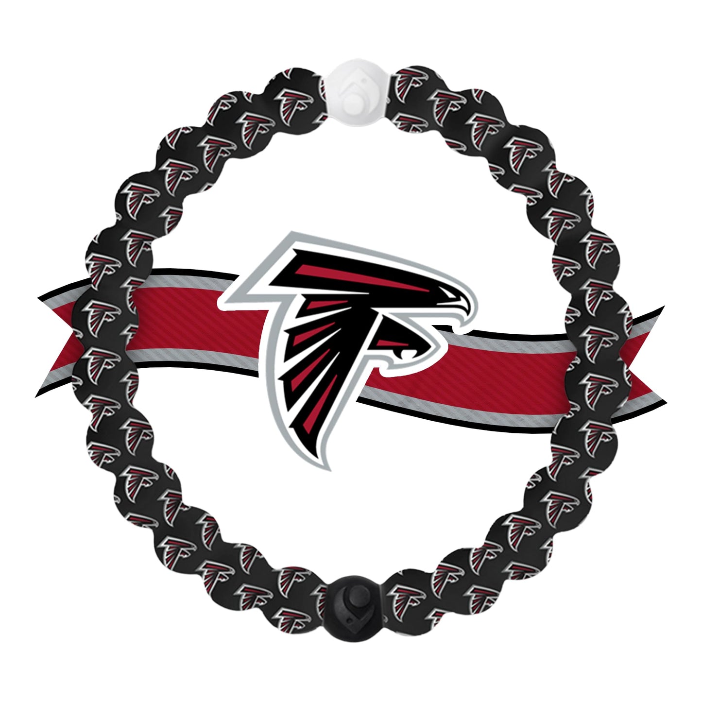 Lokai Silicone Beaded Bracelet for Men & Women, NFL Football Collection - Atlanta Falcons, Extra Large - Silicone Jewelry Fashio