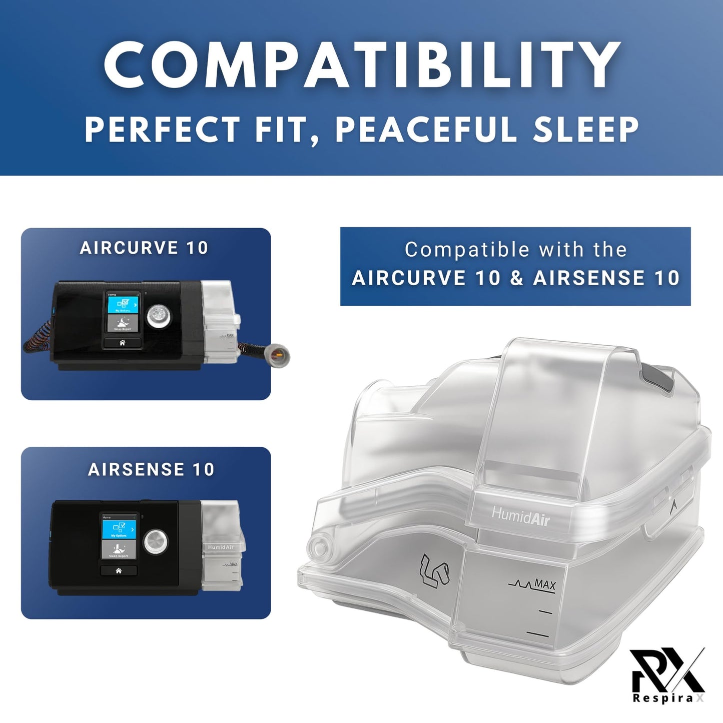 RespiraX AirSense 10 Water Chamber Tank Replacement - for AirSense 10 and Aircurve 10