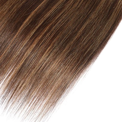 Habiliana Bundles Human Hair 16 18 20 Inch Straight Wave P4/27 Human Hair Bundles 11A Unprocessed Brazilian Virgin Quick Weave Hair Extensions for Black Women