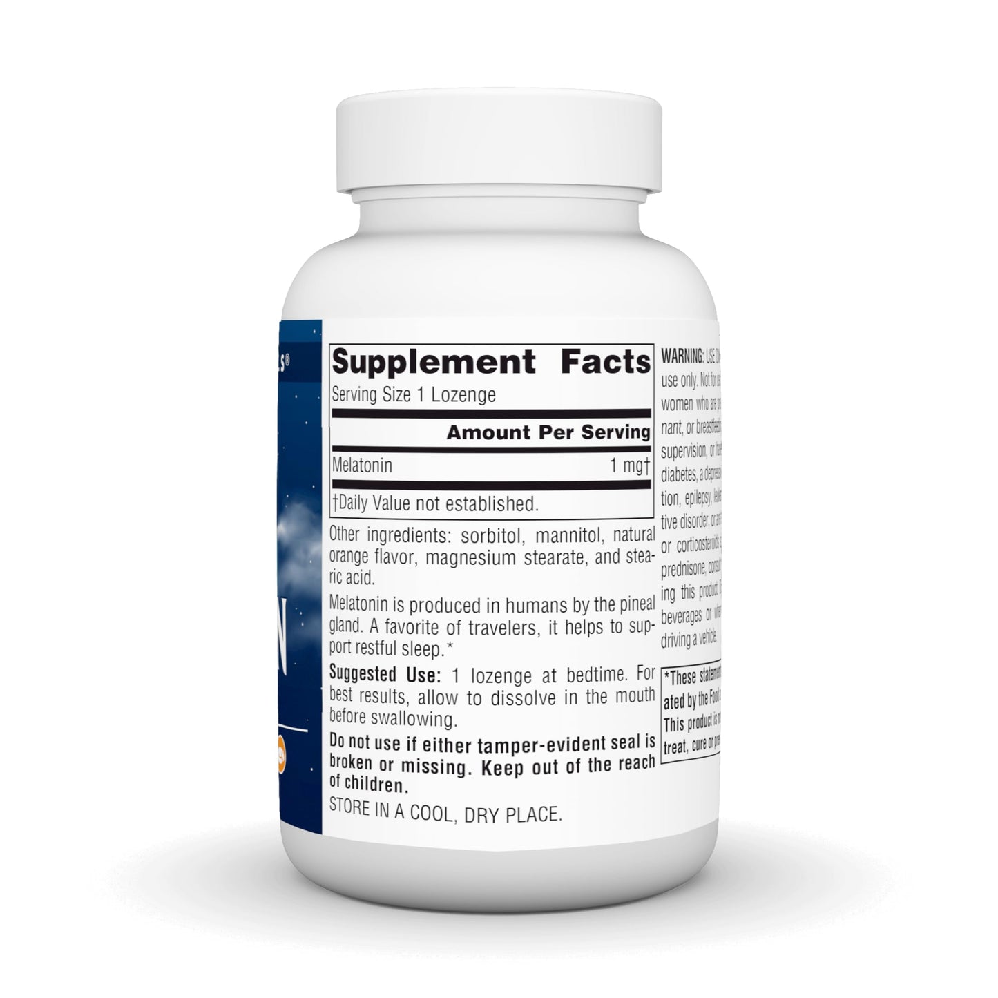 Source Naturals Melatonin 1 mg - 300 Orange Flavored Lozenges