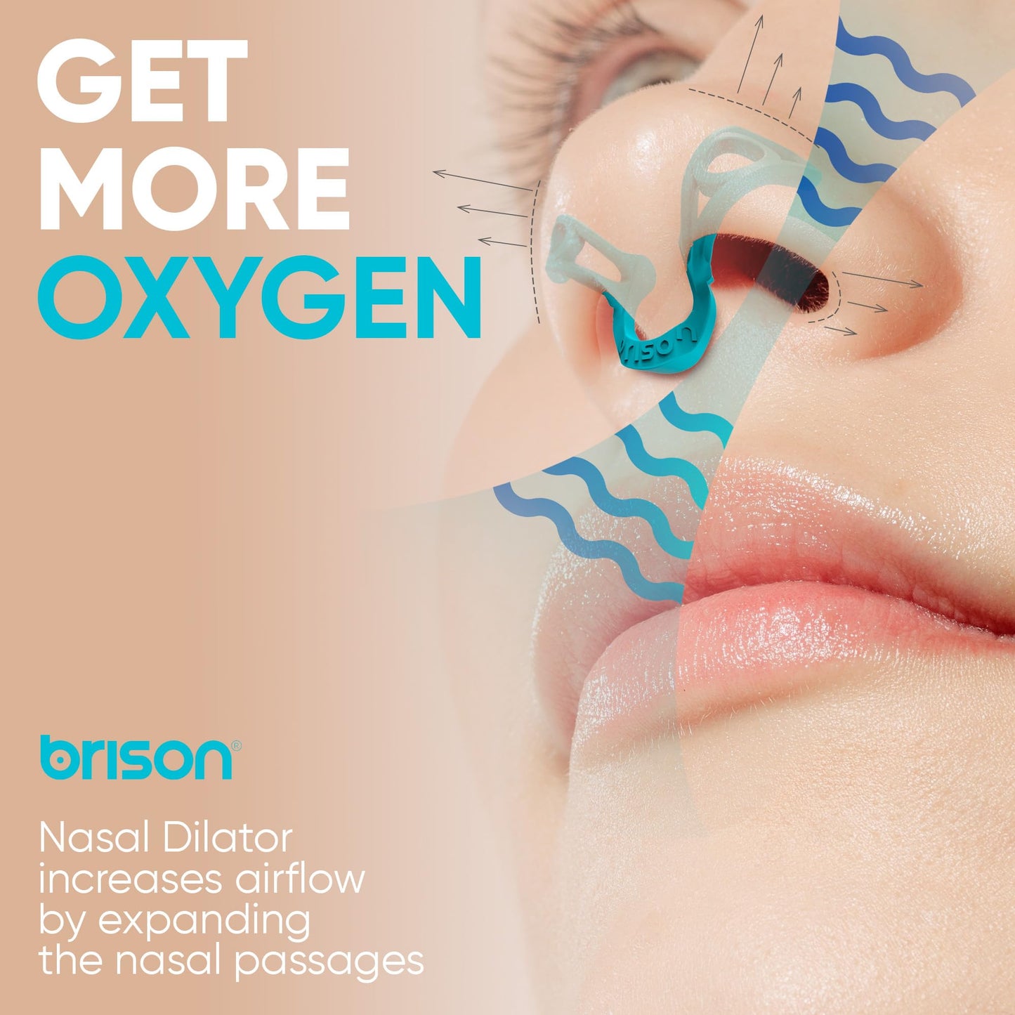 Brison Nasal Dilators for Breathing and Sleeping - 3 Pack Anti Snoring Nose Vents Opener for Better Breathing Sleep ing and Activity Improves Airflow - Soft