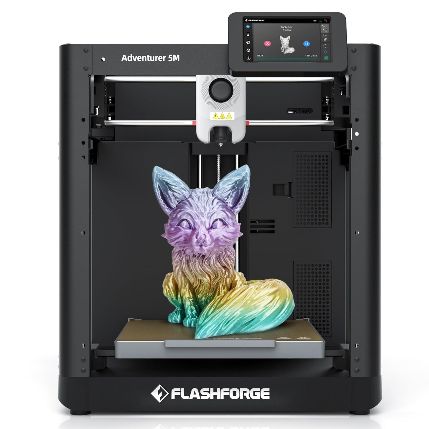 FLASHFORGE Adventurer 5M 3D Printer,600mm/s Max High-Speed FDM 3D Printers with Fully Auto Leveling, 280C Direct Extruder with Q