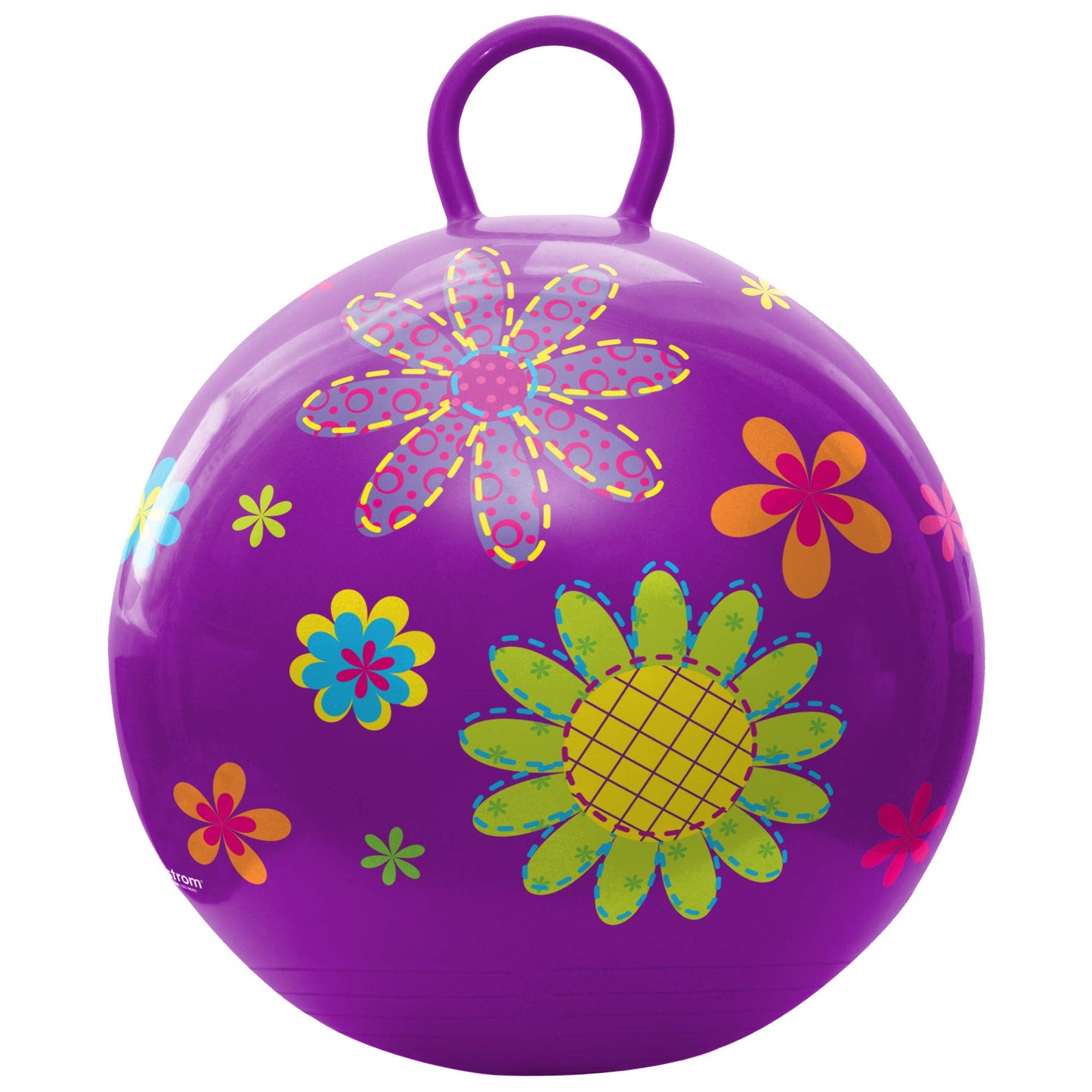 Hedstrom Hopper Ball, Hopping Ball, Jumping Ball, Flowers, 18 Inch