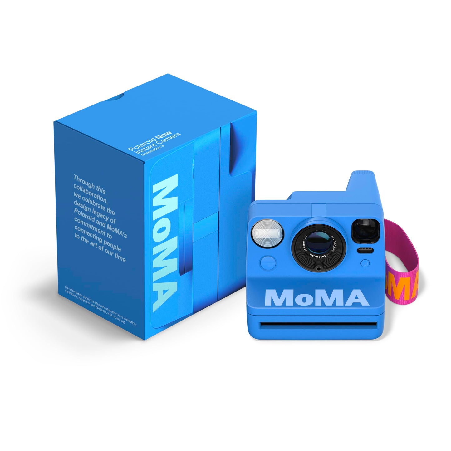 Polaroid Now 3rd Generation I-Type Instant Film Camera - Polaroid x MoMa Limted Edtion - Includes Three Limited edtion MoMa Came