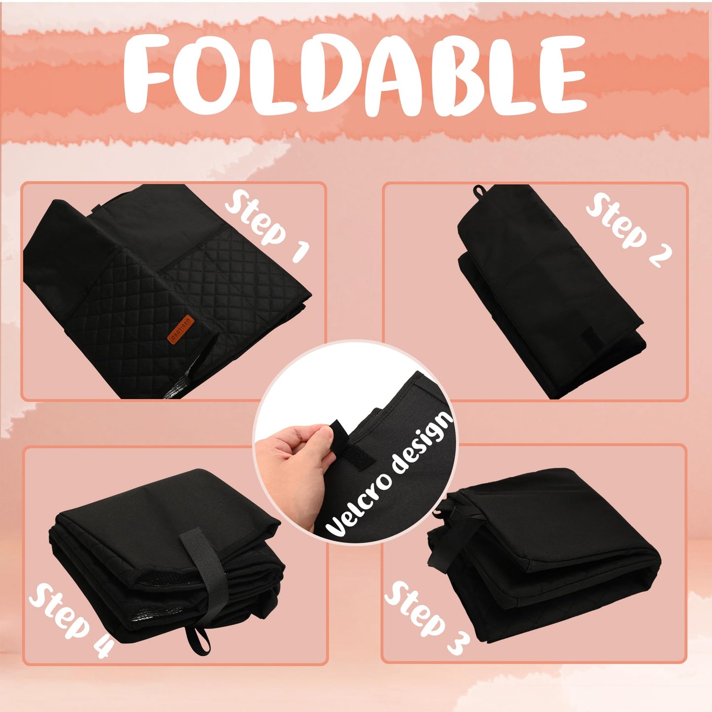 CROTIRAD Slushie Machine Cover for Ninja Slushy Frozen Drink Maker, Foldable Dust Cover for Ninja Slushie Machine, Easy Storage Fits Ninja Slushi Maker, Upgrade, Quilted Black