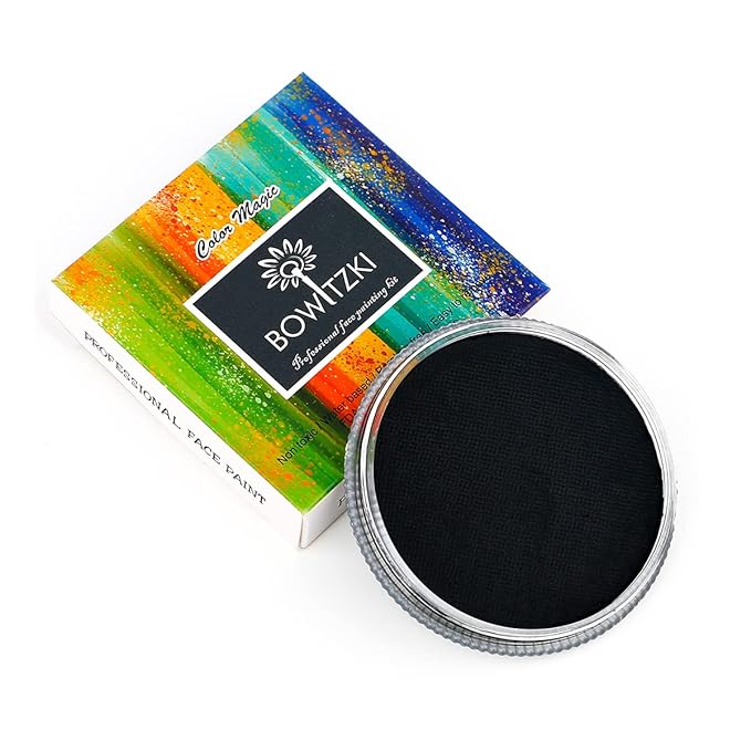 Bowitzki 30g Professional Face Paint Body Paint Water Based Face painting Makeup Safe for Kids and Adults Split Cake Single Color (Cyan)