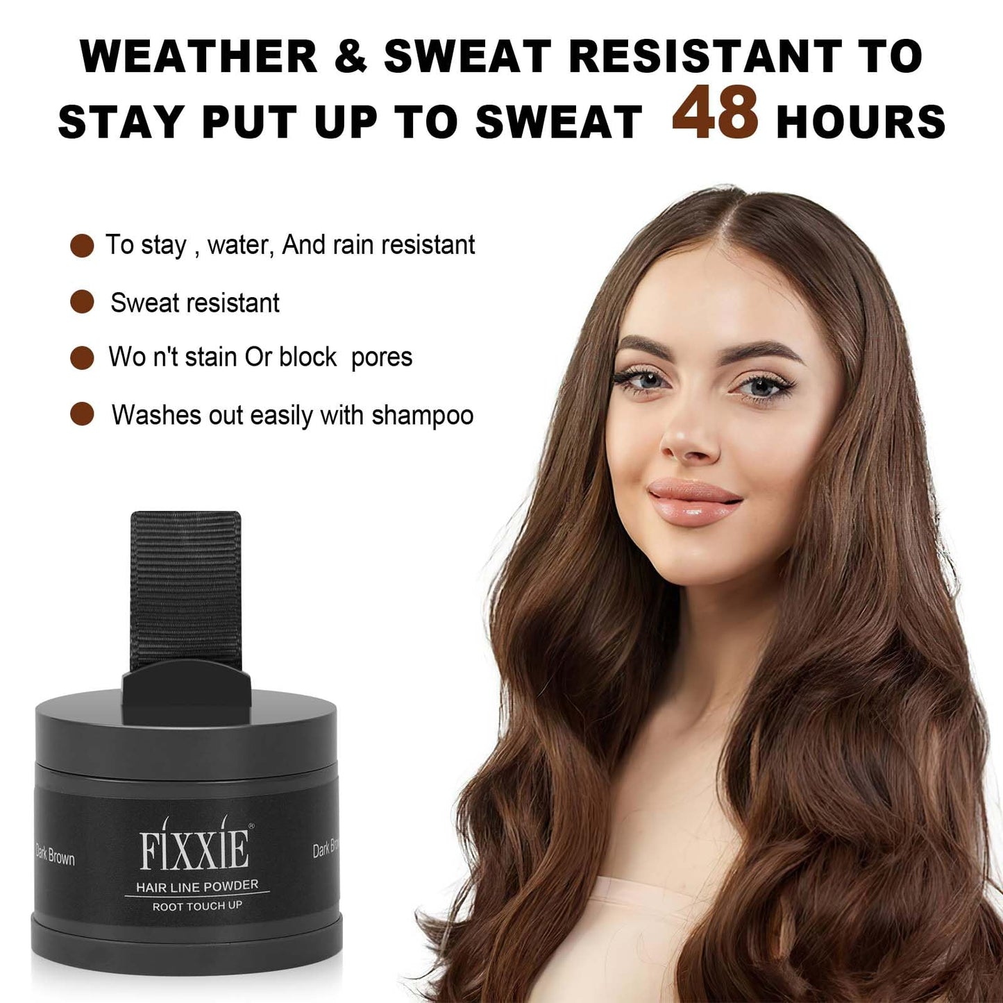 Hairline Light Blonde Root Touch Up Powder - Instant Hair Loss Concealer for Thinning Hair, Windproof & Sweatproof Cover Up With
