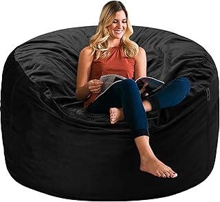 HABUTWAY Bean Bag Chair 3Ft Luxurious Velvet Ultra Soft Fur with High Rebound Memory Foam Bean Bag Chairs for Adults Plush...