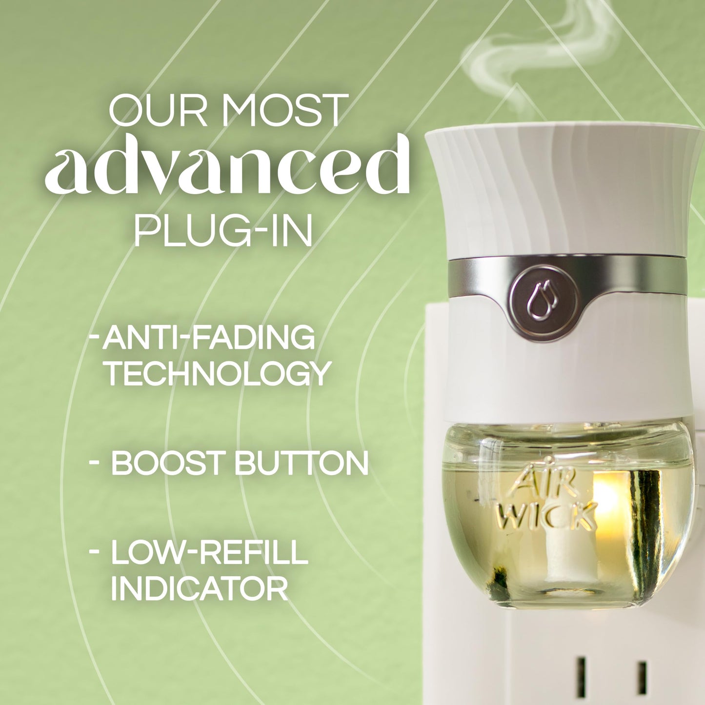 Air Wick, Plug In Scented Oil 2 Refills, Fresh Waters, 1.34 Oz (Pack Of 2)